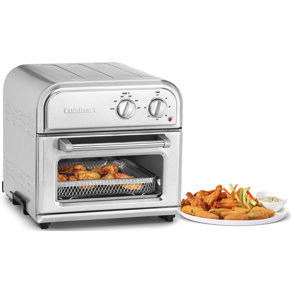 Cuisinart High-Efficiency Air Fryer Silver AFR-25 with Home Basics 5-Pieces Knife Set with Cutting Board