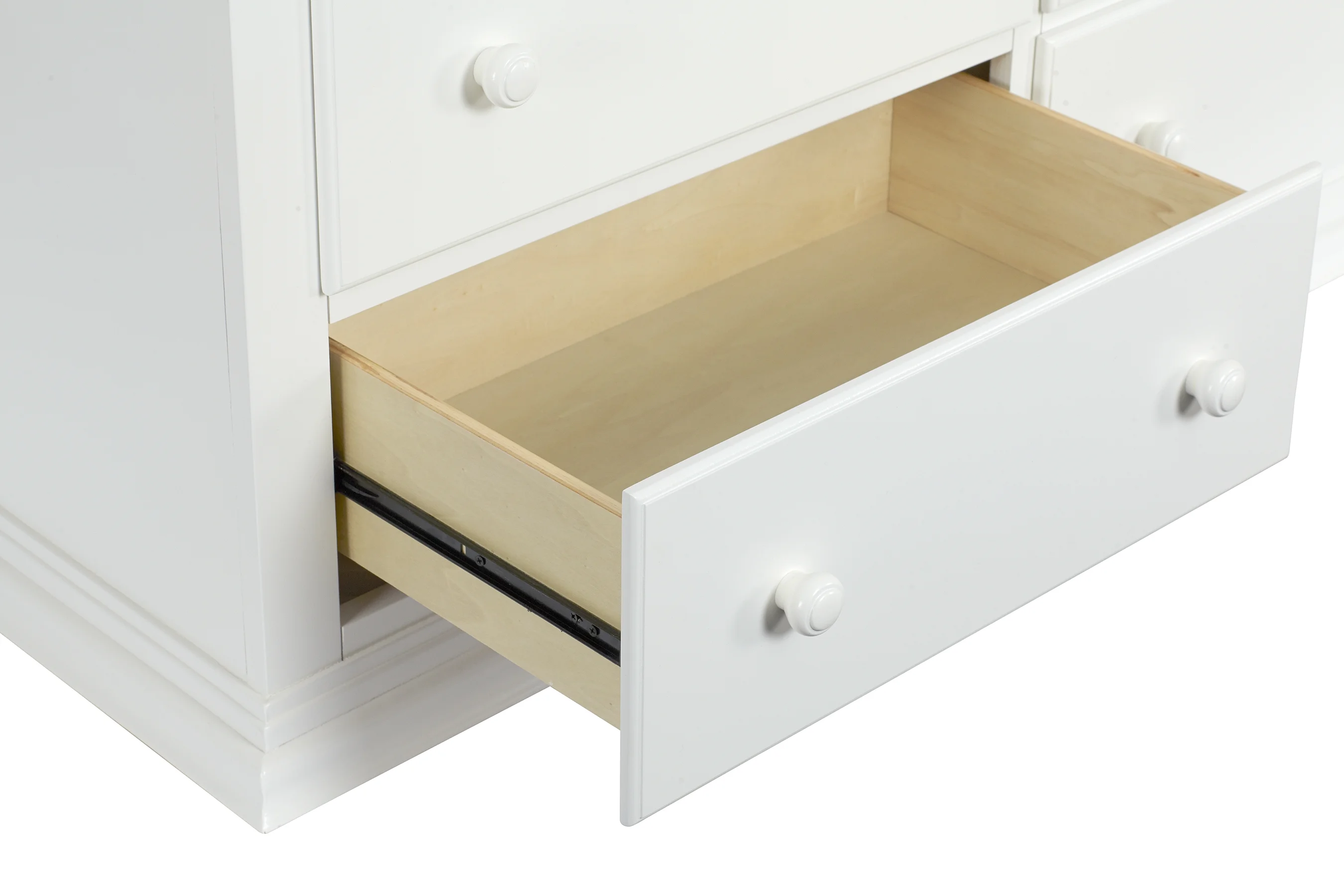 Suite Bebe Hayes 6-Drawer Traditional Wood Double Dresser in White