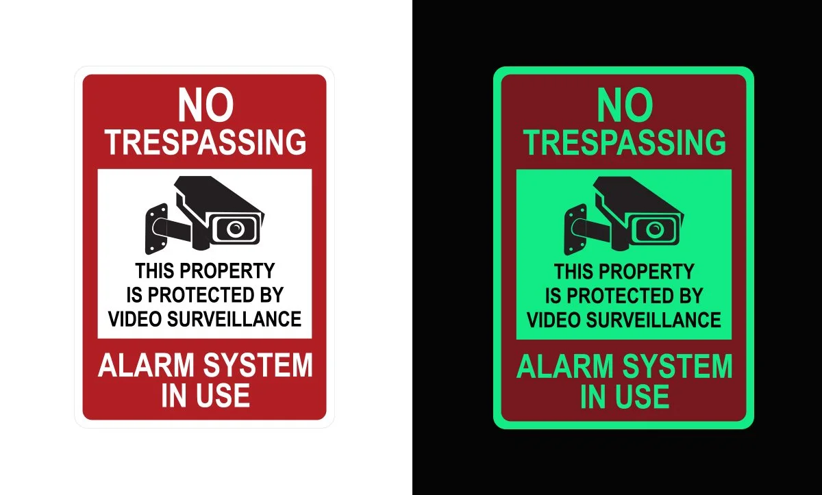 No Trespassing This property Is Protected By Video Surveillance Sign 10