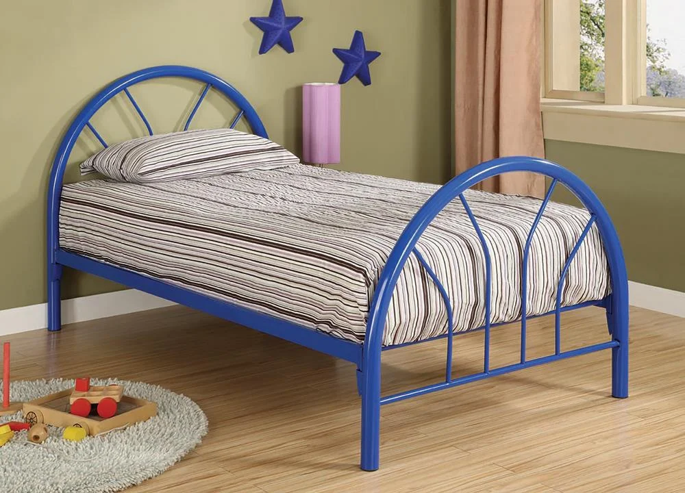 Marjorie Twin Metal Bed Blue