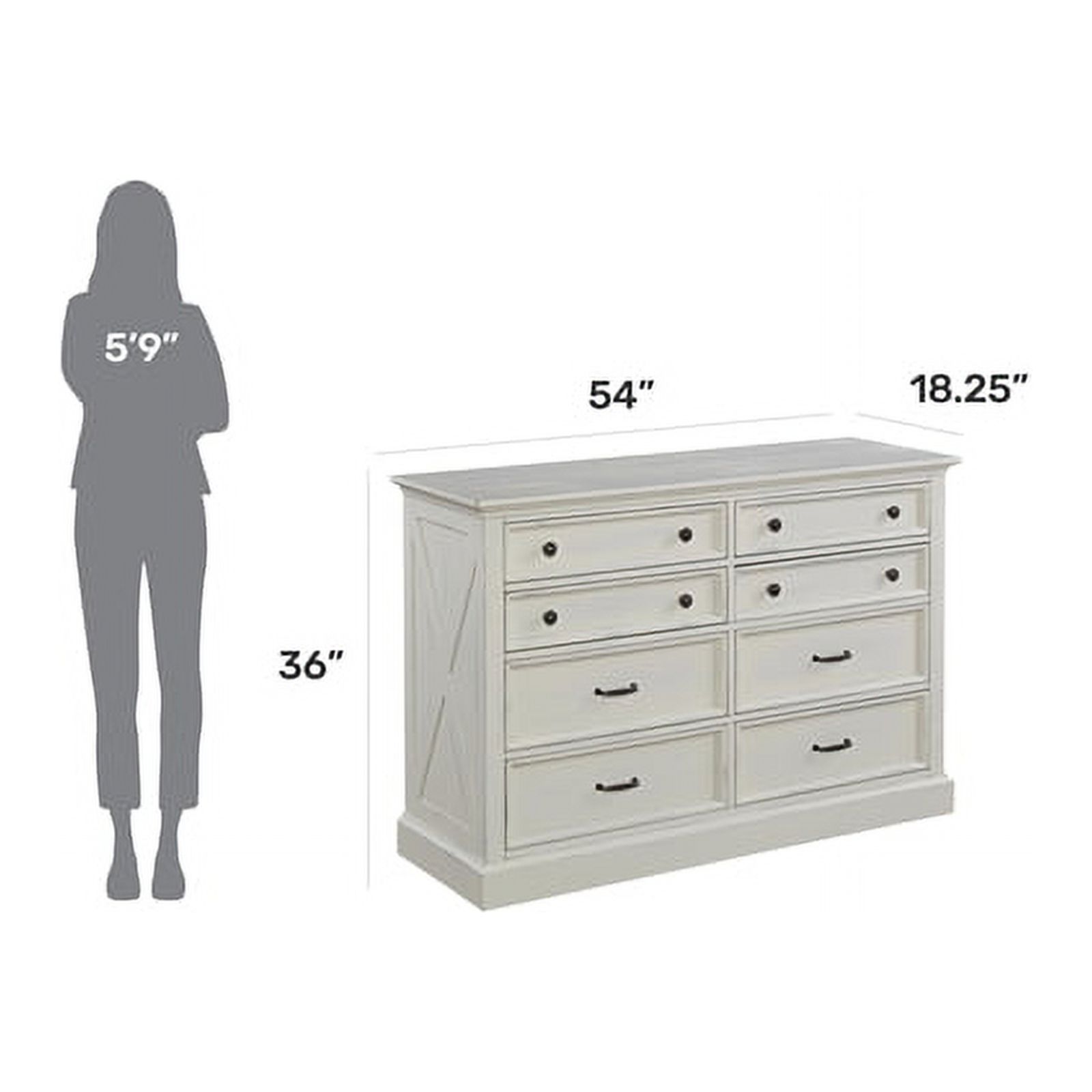 Home Square 3-Piece Set with Queen Headboard and Nightstand & Dresser