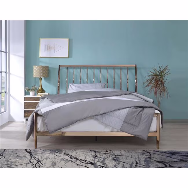 Marianne Queen Size Bed - Copper - 45 x 90 x 63 in.