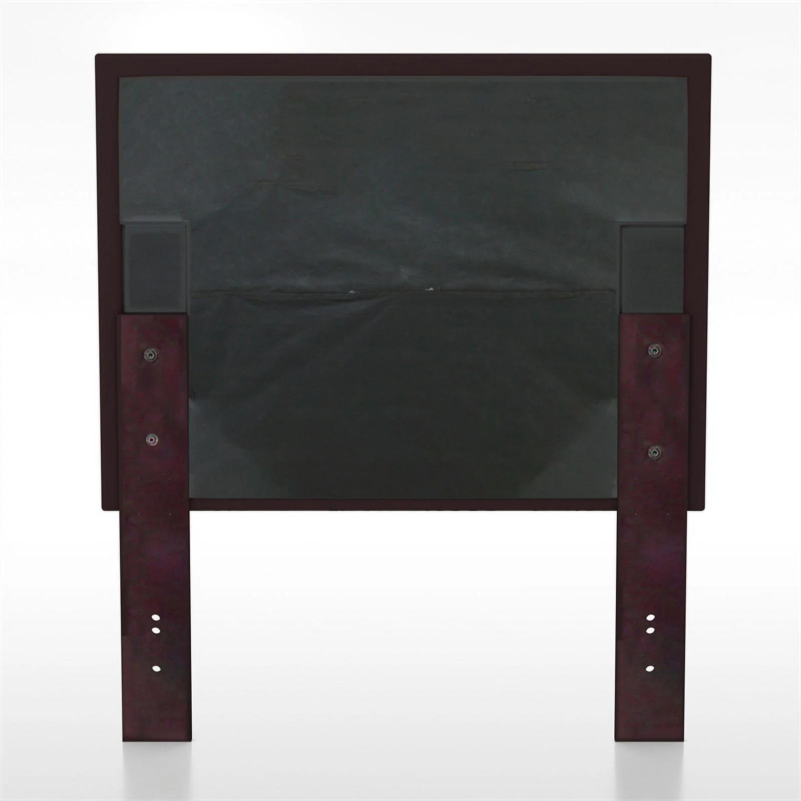 Bowery Hill Transitional Fabric Upholstered Twin Headboard in Purple