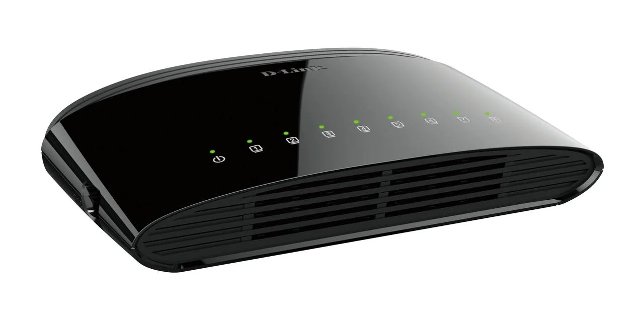 D-Link 8-Port Gigabit Home Desktop Switch, Conserves Energy, Easy Plug-and-Play Installation (DGS-1008G)