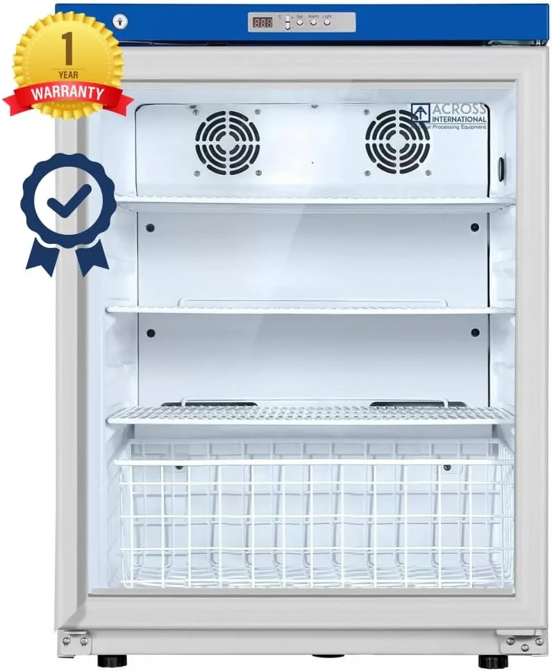 Across International 4.2 CF 2-8°C Compact Pharmacy Medical Vaccine Refrigerator UL,1 year Warranty