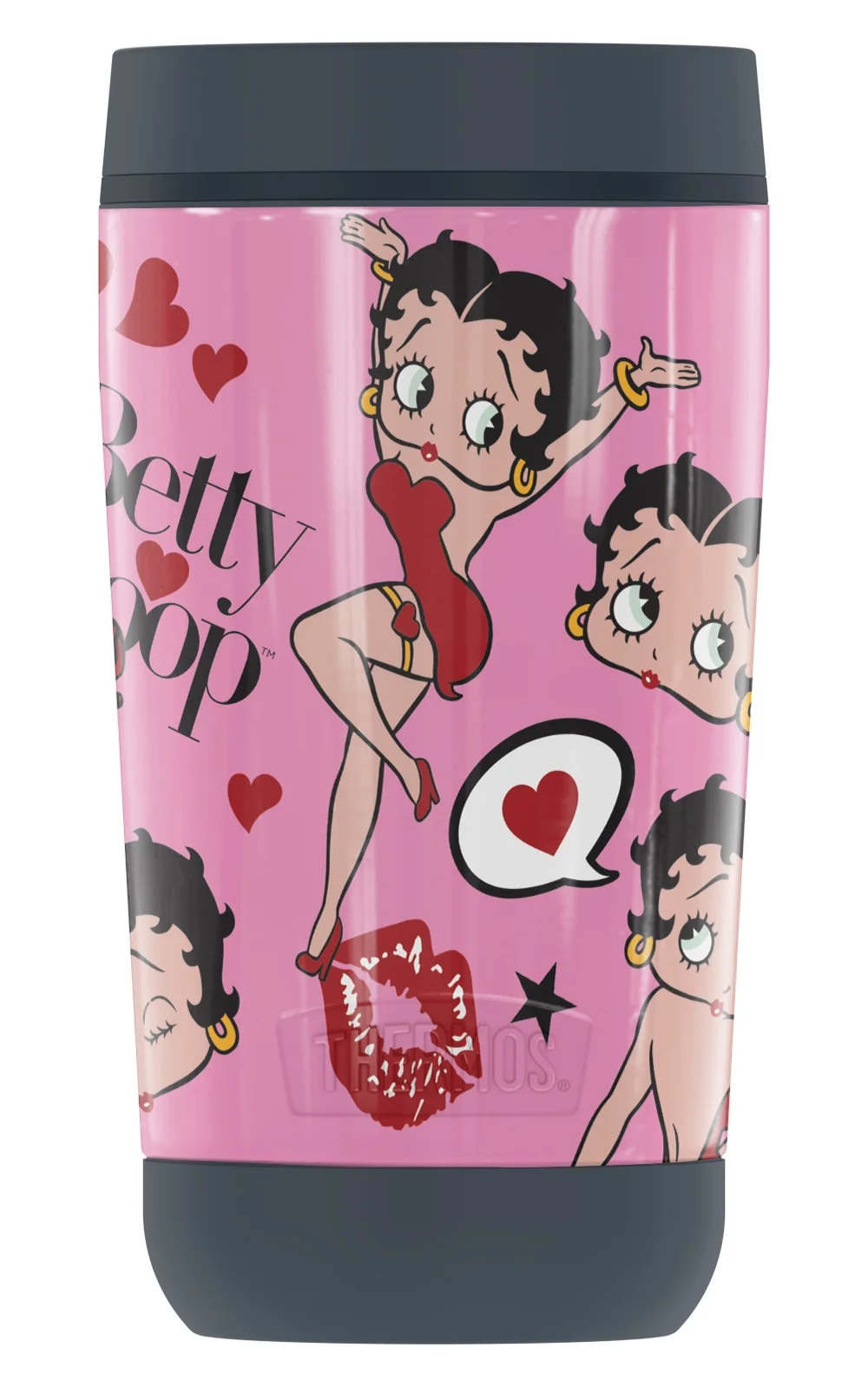 Betty Boop Collage GUARDIAN COLLECTION BY THERMOS Stainless Steel Travel Tumbler, Vacuum insulated & Double Wall, 12 oz.