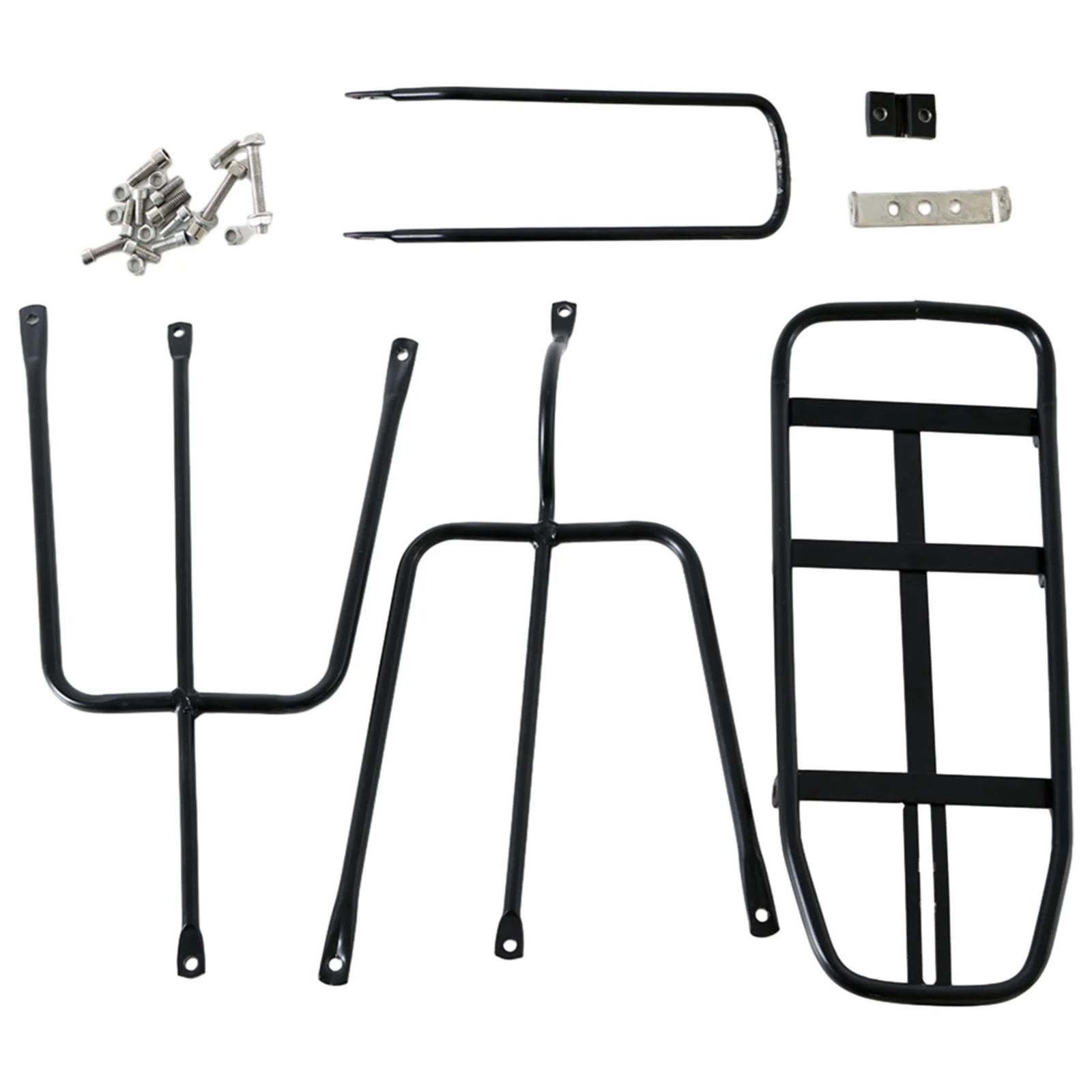 AMLESO Rear Cargo Rack Bike Rear Rack Pannier Rack Replacement Carrier Bracket Panniers Durable Carrier Rack