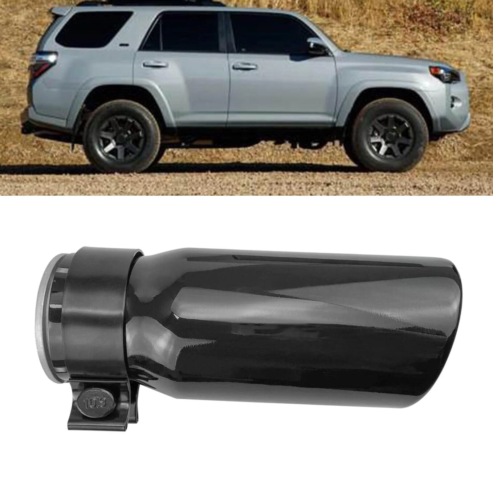 Black Chrome Exhaust Tip Fits 2005-2022 Toyota Tacoma PT932-35180-02