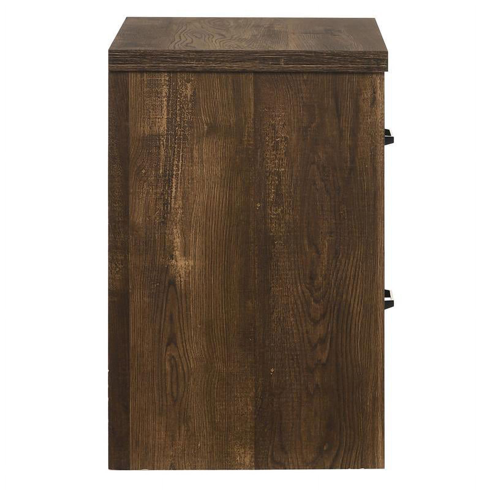 Bowery Hill 3pc Farmhouse Wood Bedroom Set - Queen + 2 Nightstand in Walnut