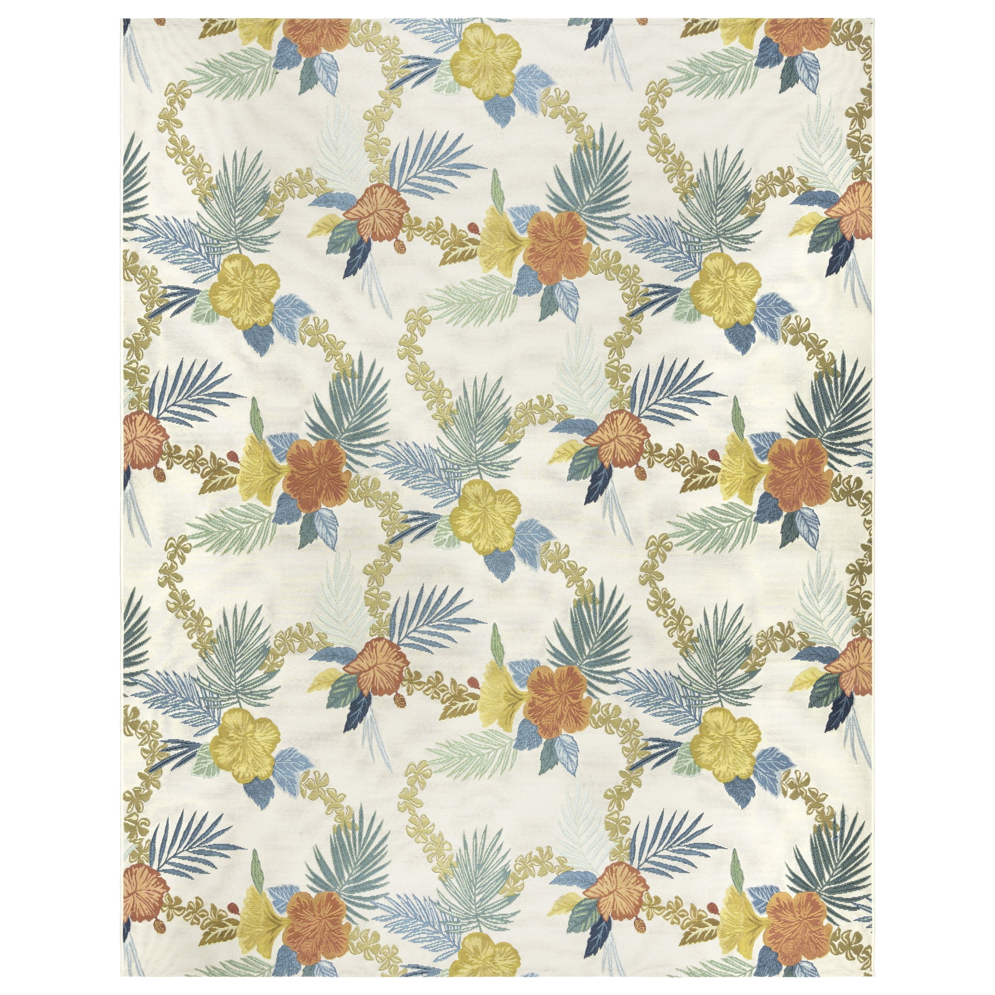 Reyn Spooner Kona Coast Fresco Laka Tropical Floral Multi Polyester/Polypropylene Flatweave Indoor/ Outdoor Area Rug, 9x13