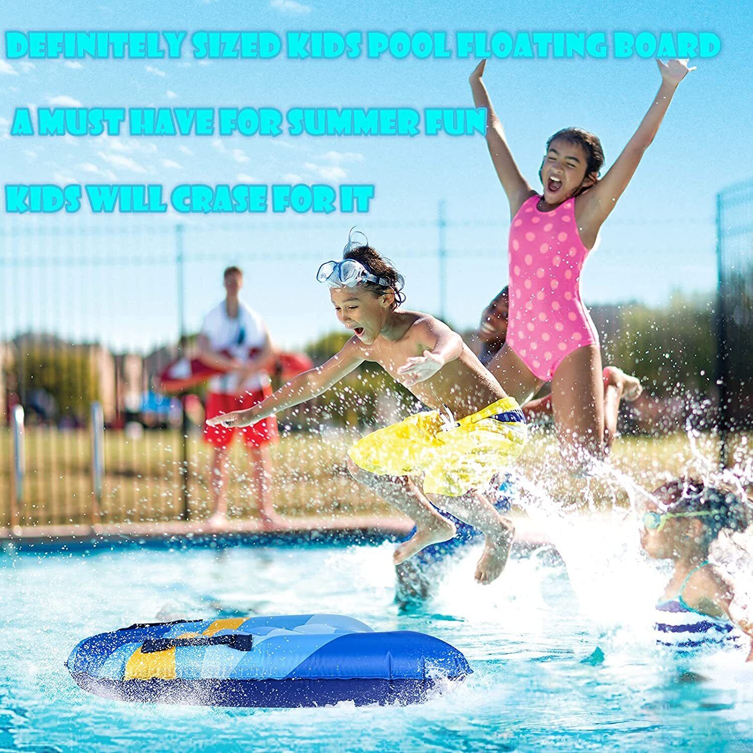 Inflatable Foldable Floating Bed Float Surfboard Beach Swimming Pool Raft Water