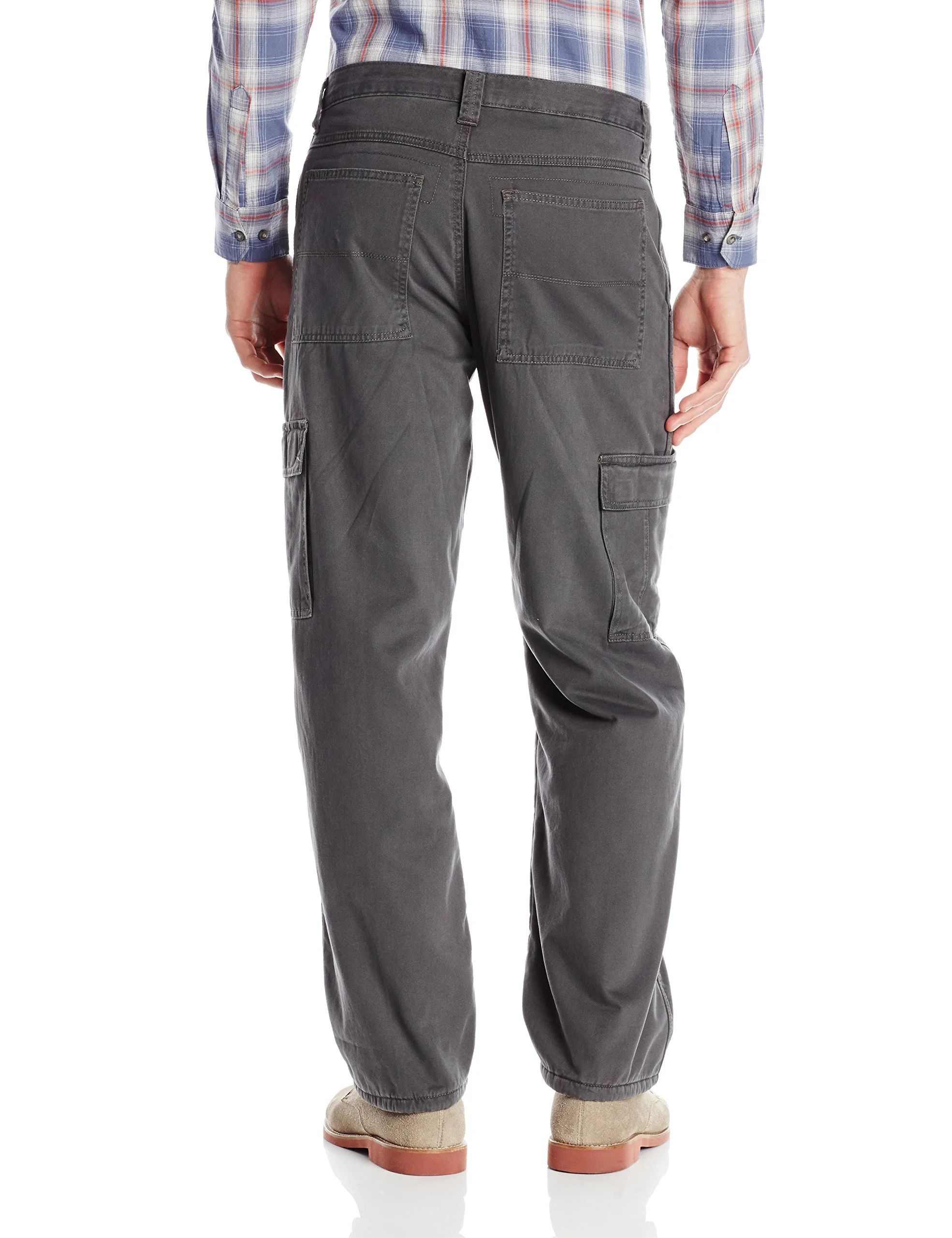 Mens 42X30 Relaxed Fit Fleece-Lined Cargo Pants 42