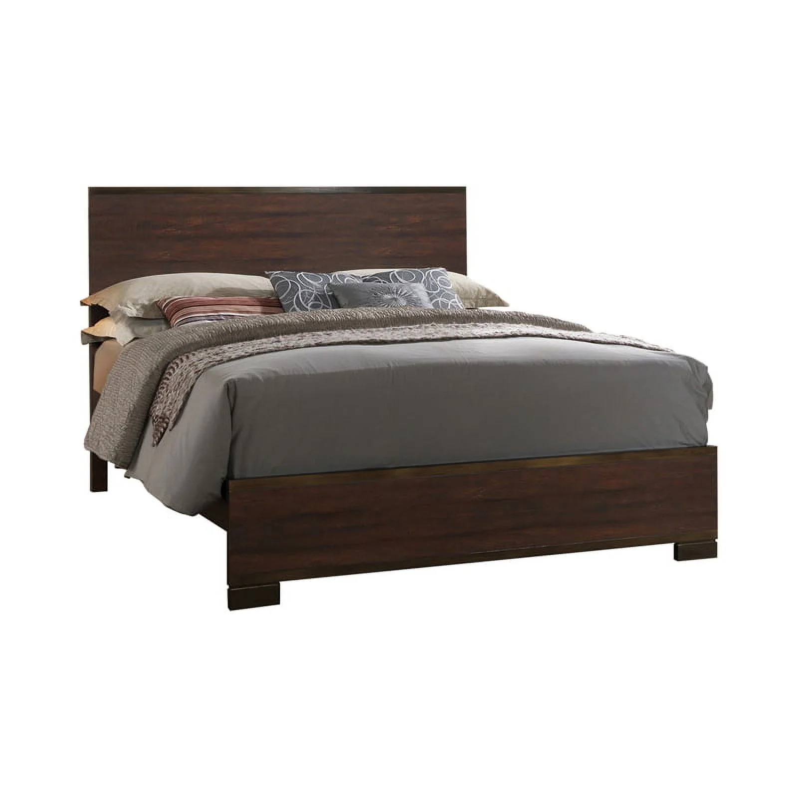 Pemberly Row 4-piece Eastern King Wood Bedroom Set Rustic Tobacco
