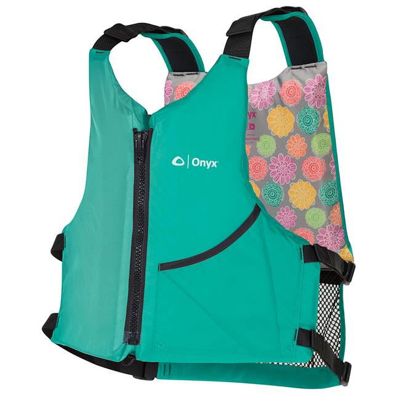 Onyx Outdoor  Universal Paddle Vest with Adult Universal, Aqua & Floral