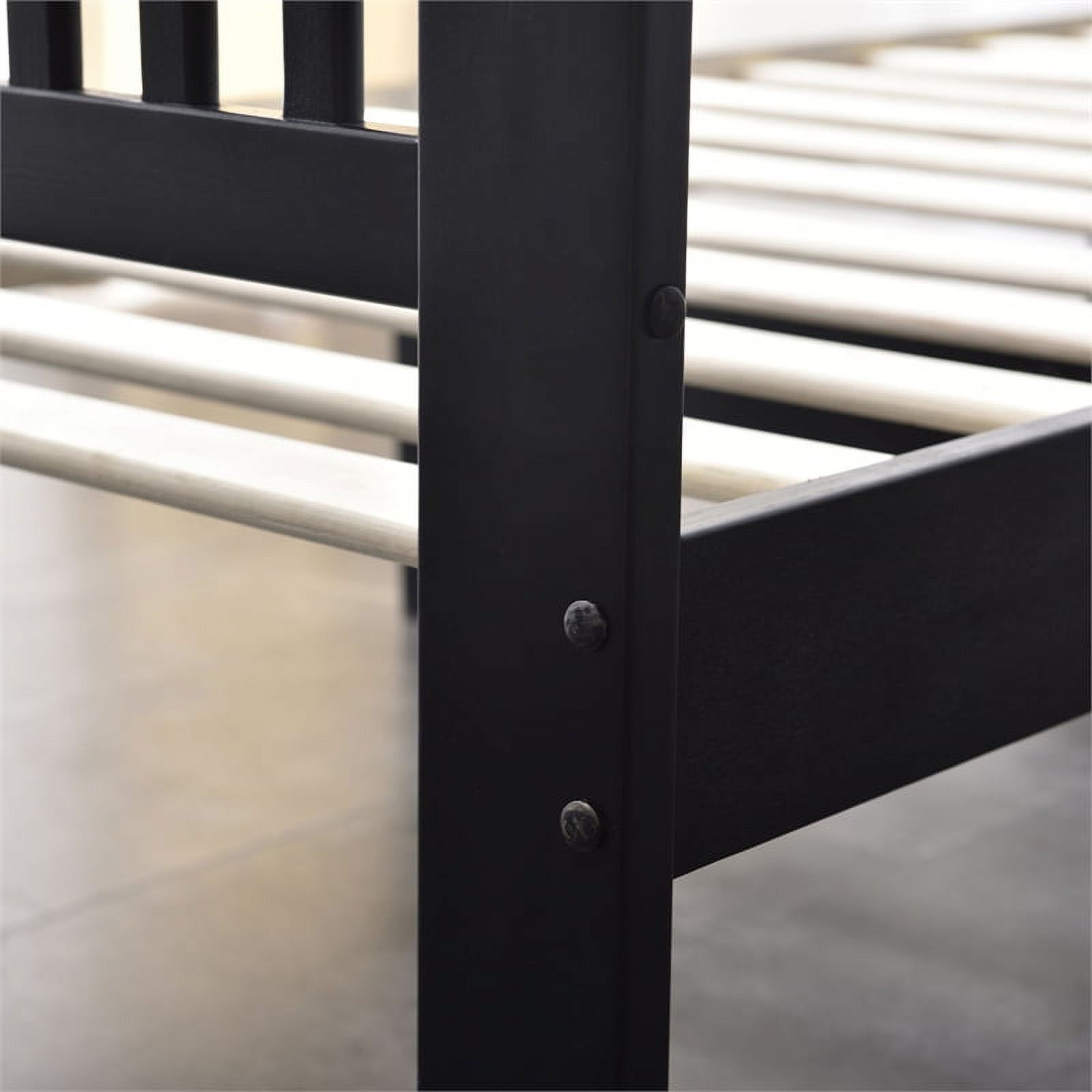 Home Square 3-Piece Set with Twin Bed 5-Drawer Tall Chest Wardrobe & Nightstand