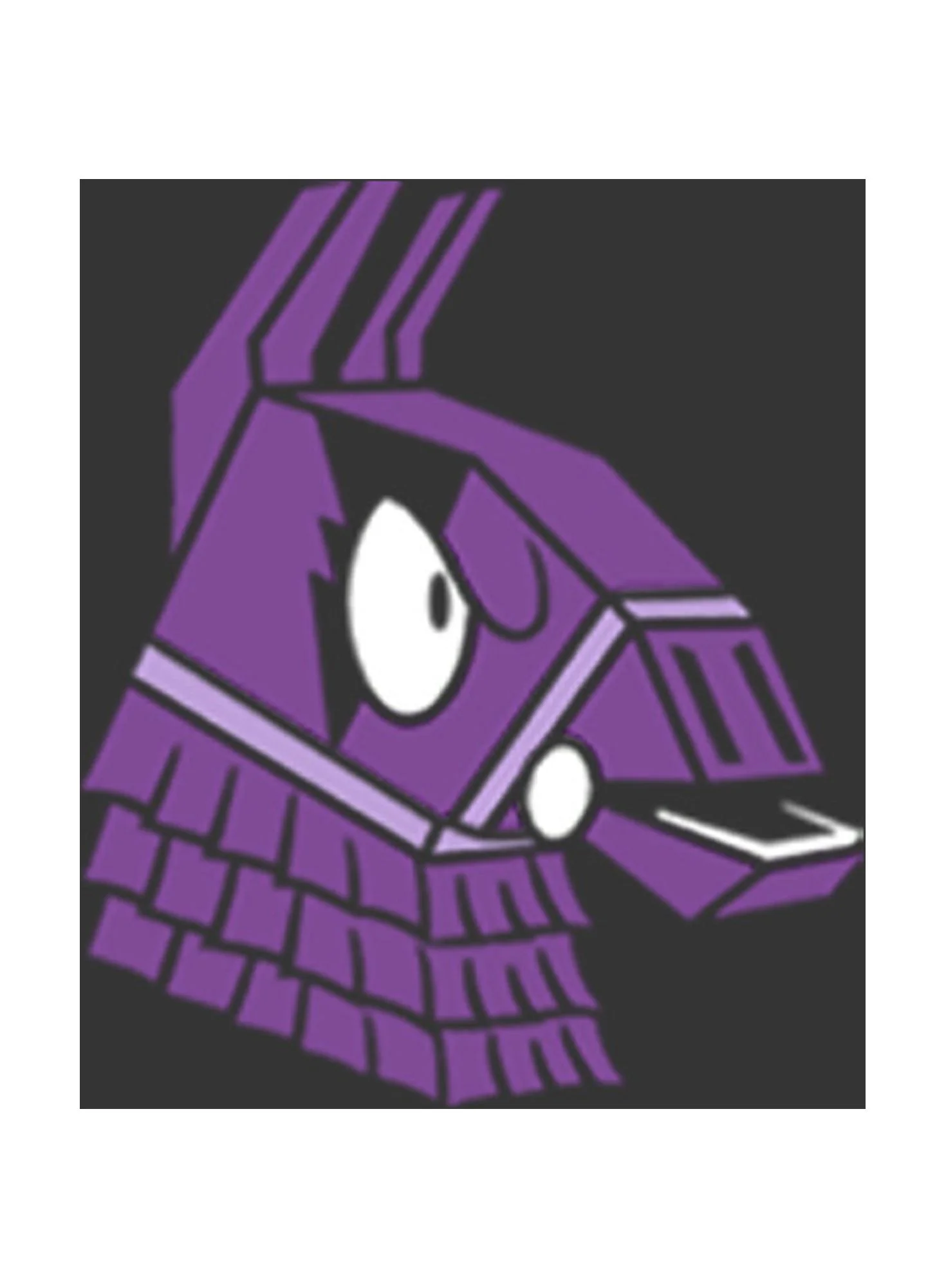 Men's Fortnite Llama Pinatas Pocket Logo  Graphic Tee Charcoal Heather X Large