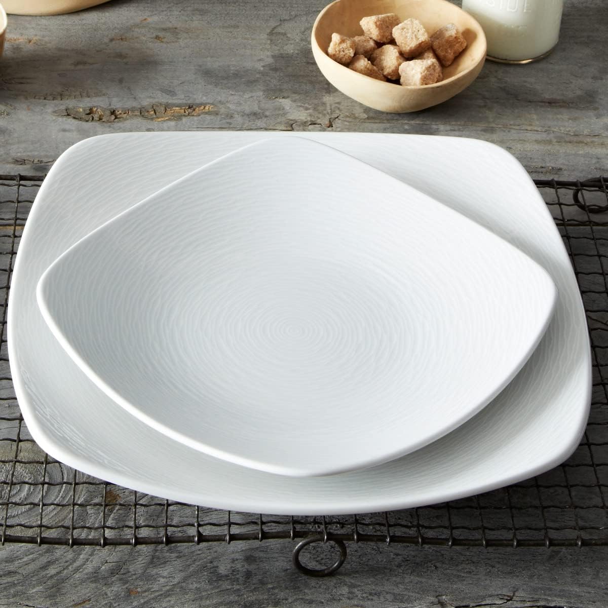 Swirl Dinner Plate - Square, 11