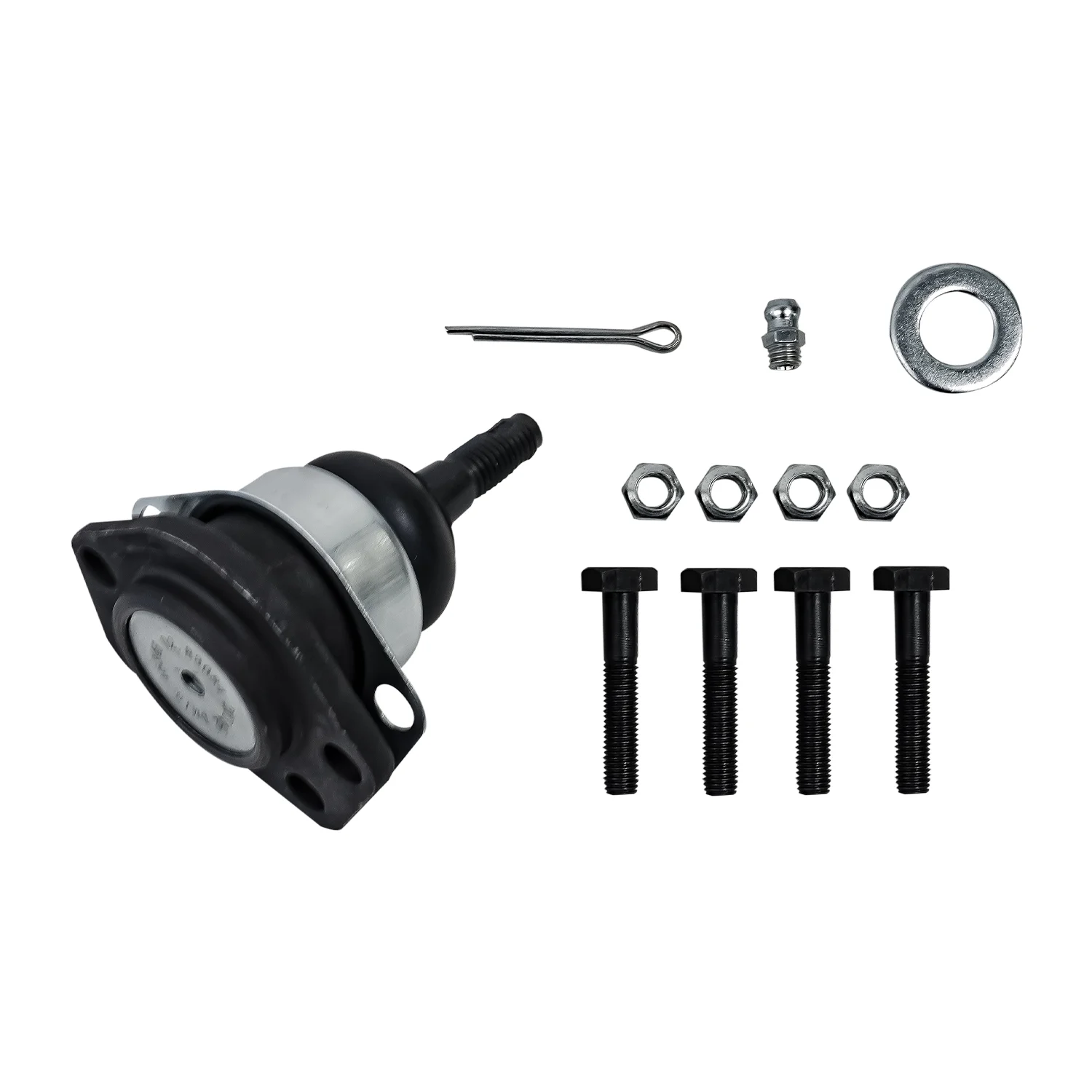 Detroit Axle - Power Steering Rack & Pinion + Front Upper Ball Joints Replacement for 84-87 Chevy Corvette [w/ 2.25 turns lock to lock; Without Handling Sport Sus.] - 3pc Set