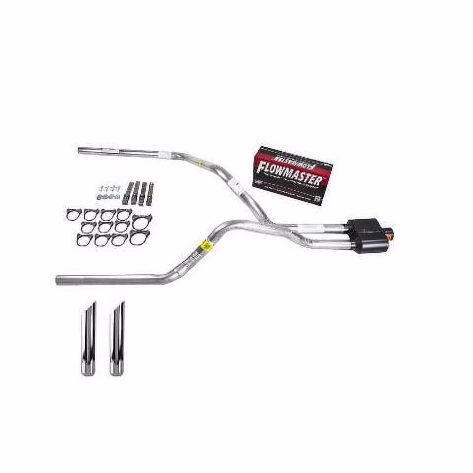 Silverado 96-99 dual exhaust 2.5 pipe Flowmaster Super 10 SW Tip