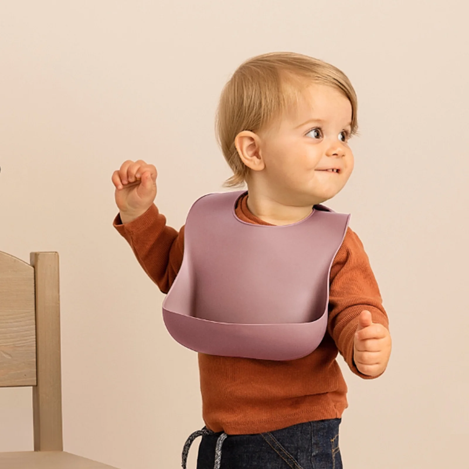 Benoxine Silicone Baby Feeding Set,Baby Led Weaning Set, 7Pcs-BPA Free，100% Food-Grade Silicone，6M+