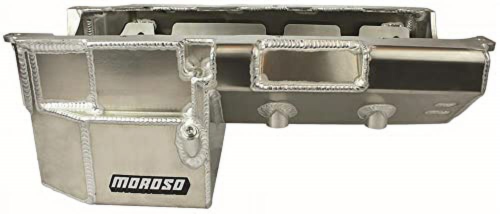 Moroso MOR20383 8 in. Deep Oil Pan Gen VI Double Power Kick Outs Motor Mount