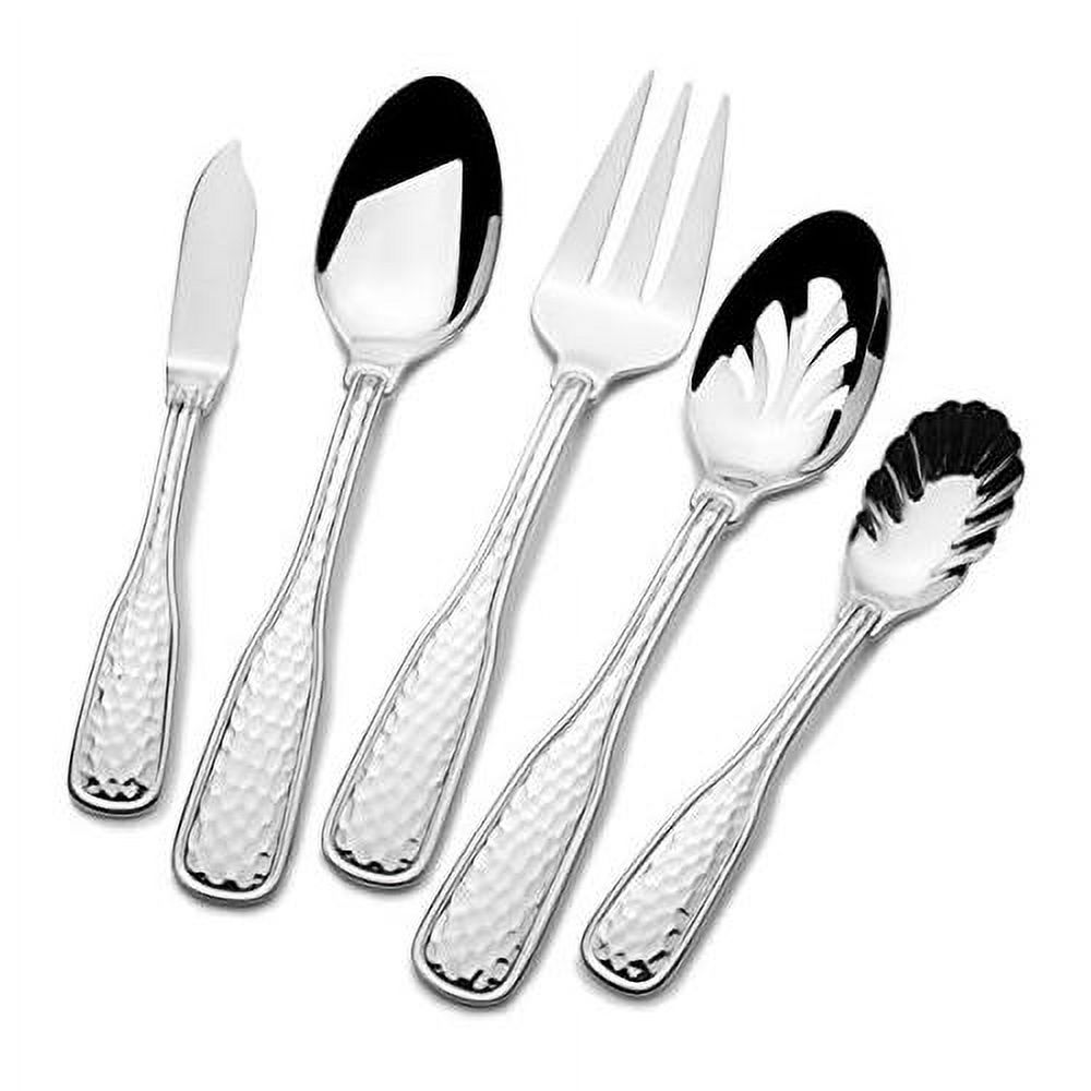 James 18/10 'Country Hammer' 45-Piece Flatware Set