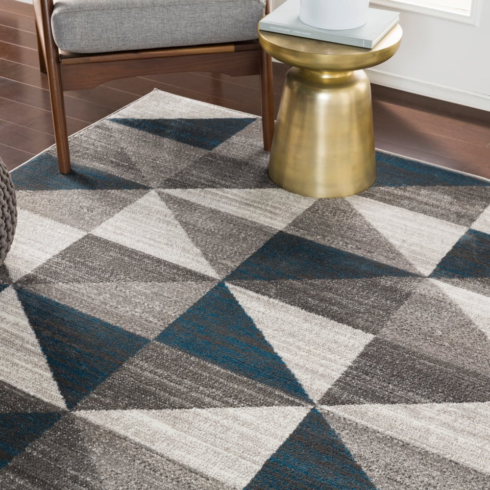 Artistic Weavers Monte Carlo Geometric Area Rug, Blue ,9' x 12'