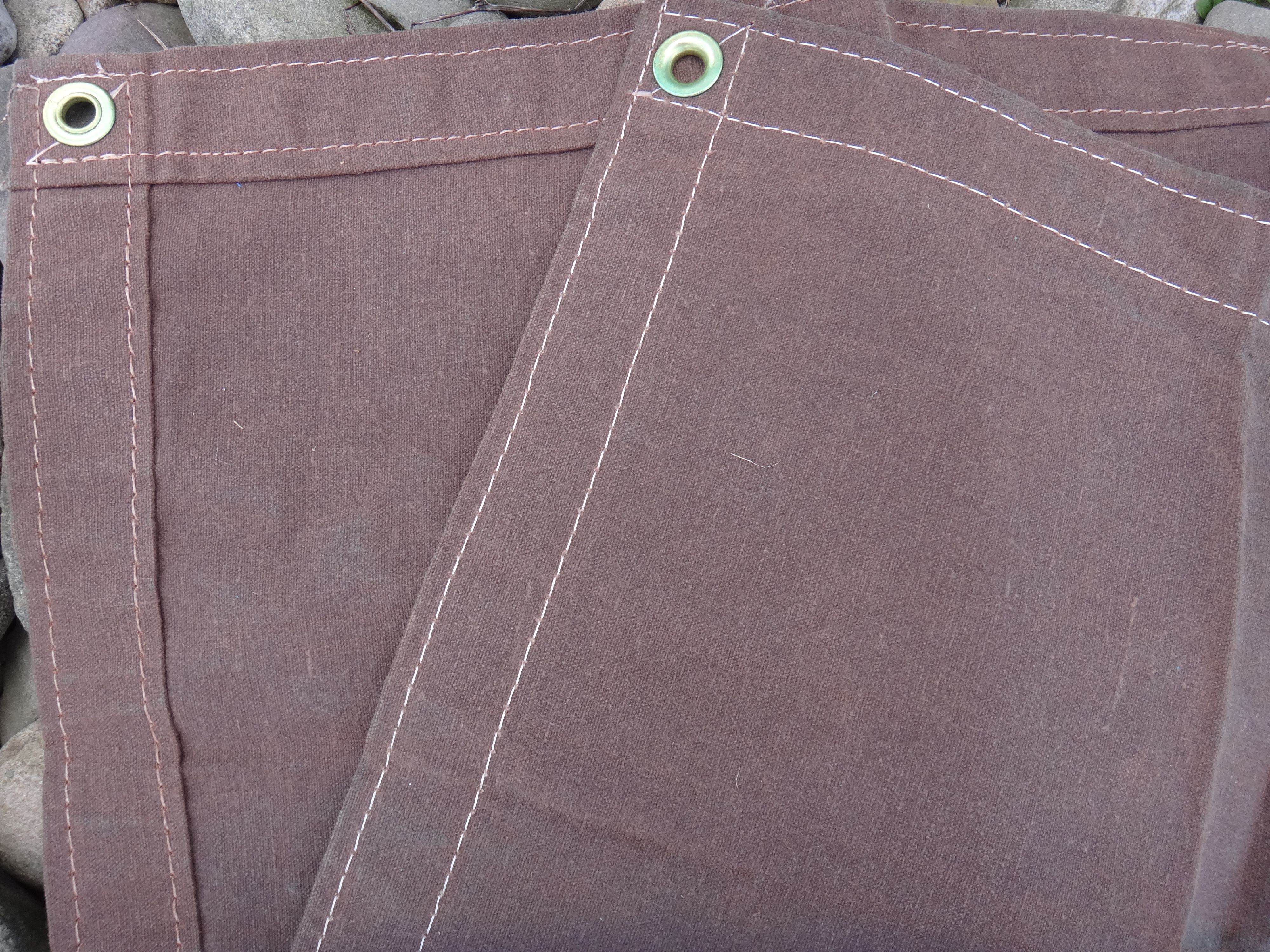 8 Ft. x 12 Ft. Brown 10 Oz. Canvas Tarp