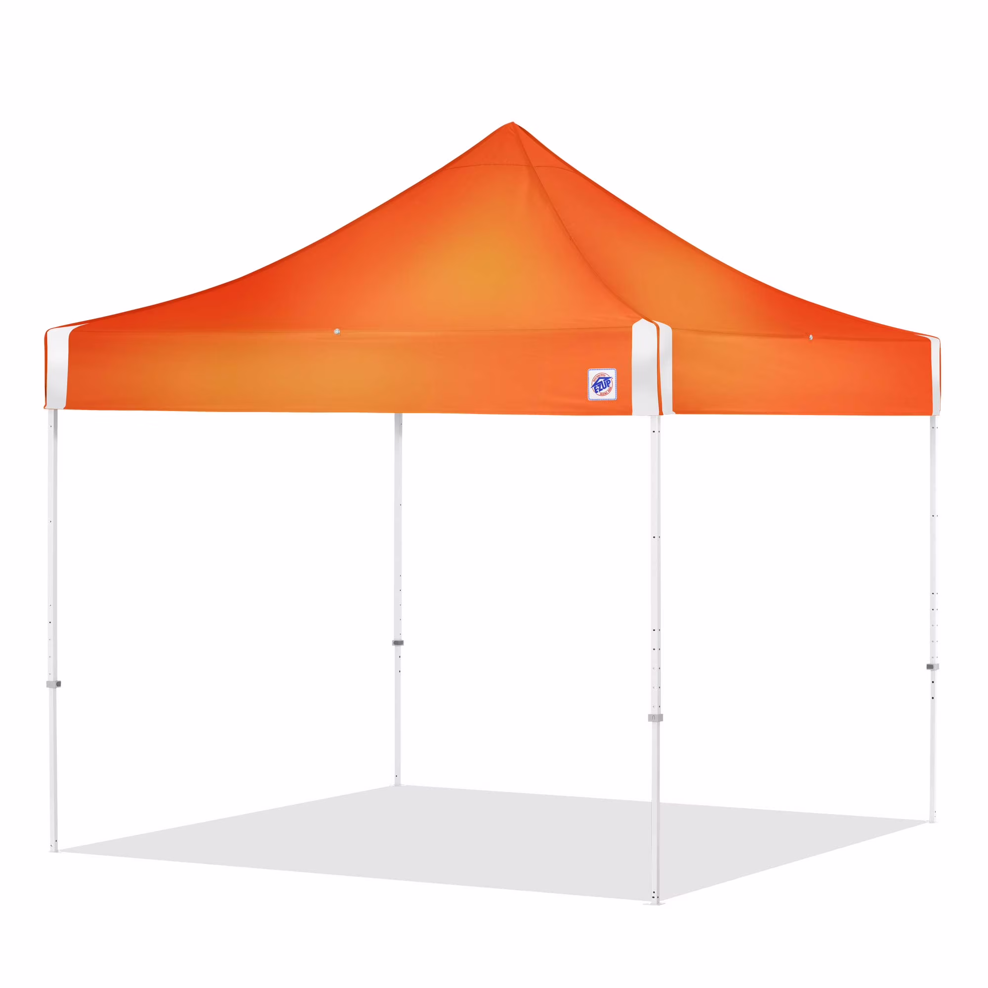 E-Z Up® Hi-Viz Utility Instant Shelter - Outdoor Canopy/Shelter 10' x 10', Orange Top