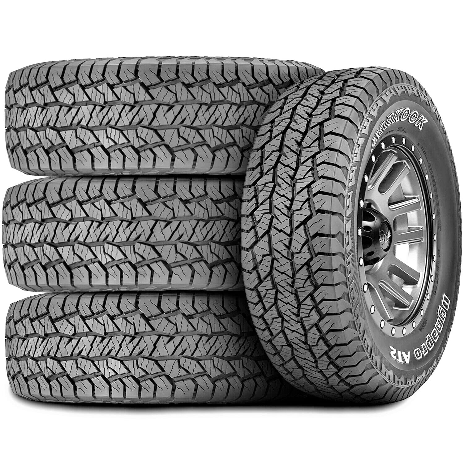 Pair of 2 (TWO) Hankook Dynapro AT2 LT 245/70R17 Load E (10 Ply) A/T All Terrain Tires Fits: 2015-18 Chevrolet Silverado 1500 SSV, 2010-13 Chevrolet Silverado 1500 XFE
