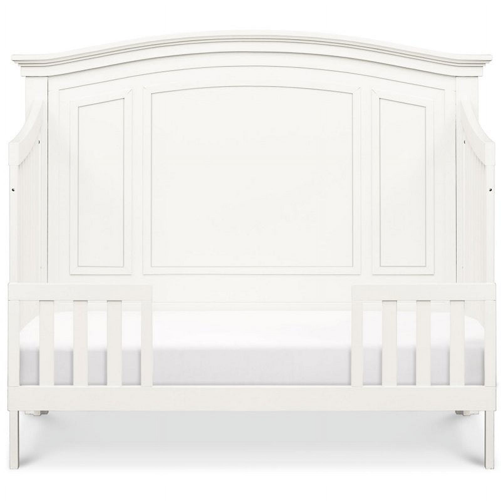 Namesake Durham 4-in-1 Convertible Crib with Toddler Bed Conversion Kit in Warm White
