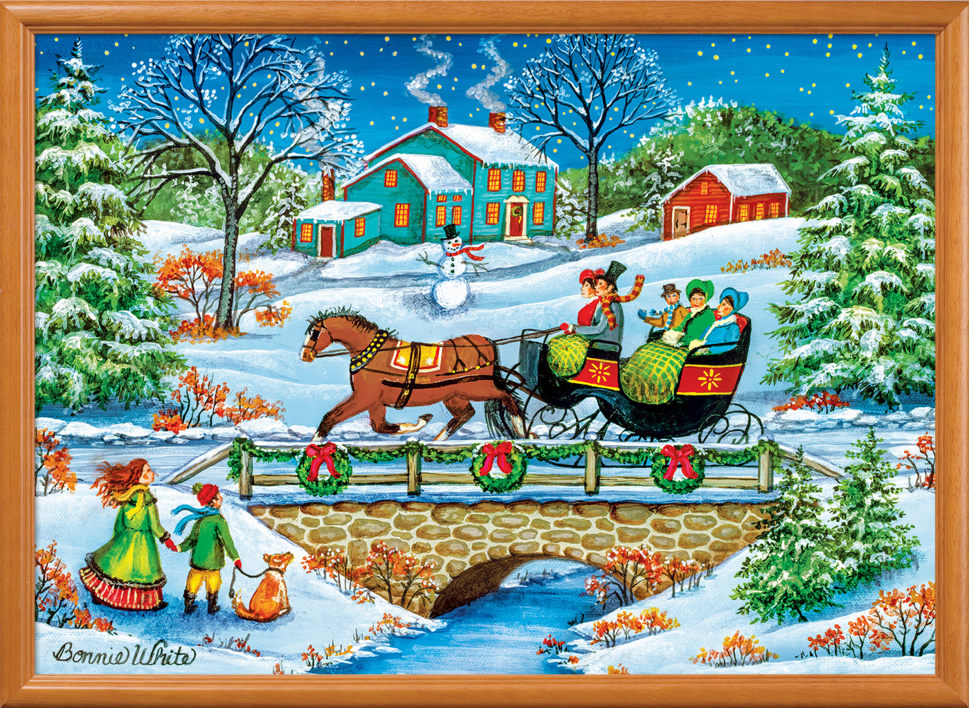 MasterPieces 1000 Piece Christmas Jigsaw Puzzle - Over the River