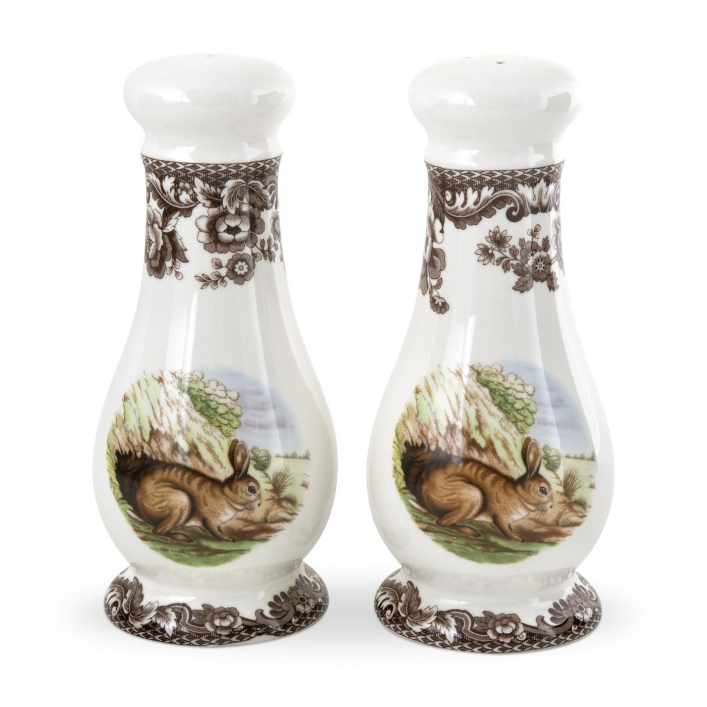 Spode Woodland Salt & Pepper Shakers (Rabbit)