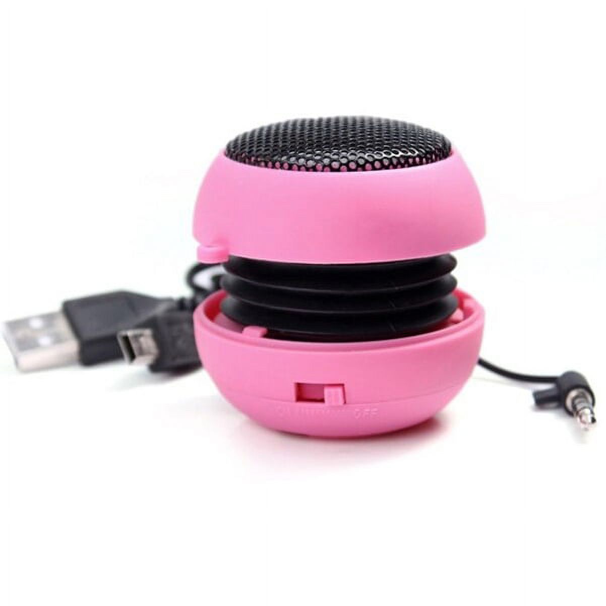 Portable Wired Speaker for OnePlus Nord N30 5G Phone - Audio Multimedia Rechargeable Pink Compatible With OnePlus Nord N30 5G Model