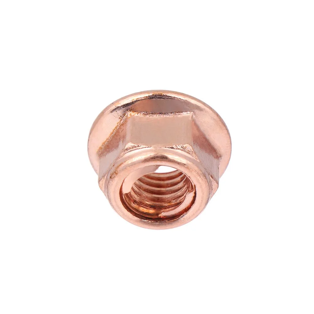 12Pcs Practical Tool High Quality Flashed Exhaust High Temperature Nuts 8mm Nuts Copper M8 Nut