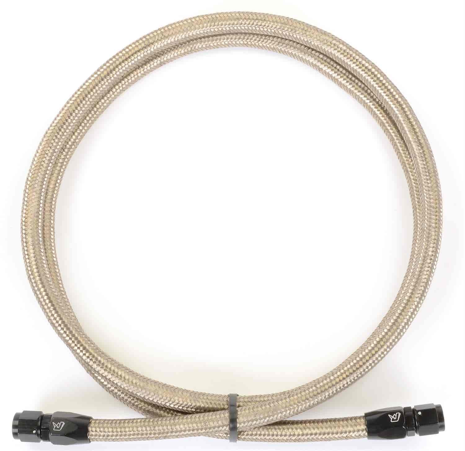 JEGS 110615 Pro-Flo 200 Hose Assembly -6 AN x 5 ft. Long Black Straight Female H
