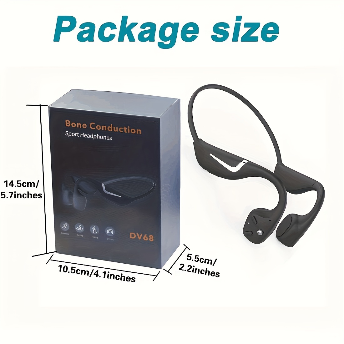 Bone Conduction Headphones for Active Outdoor Sports - Lightweight Wireless Earphones for Running  Cycling  Hiking - Enjoy Music and Stay Aware of Your Surroundings