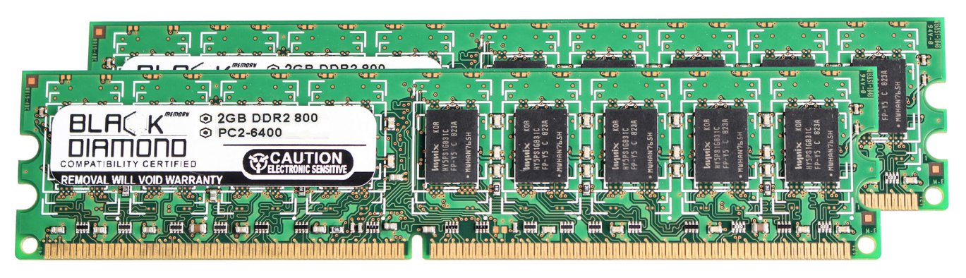 4GB 2X2GB RAM Memory for Cisco 7800 Series Servers MCS 7816-H3, MCS 7825-H3, MCS 7825-H4 Black Diamond Memory Module 240pin PC2-6400 800MHz DDR2 ECC UDIMM Upgrade
