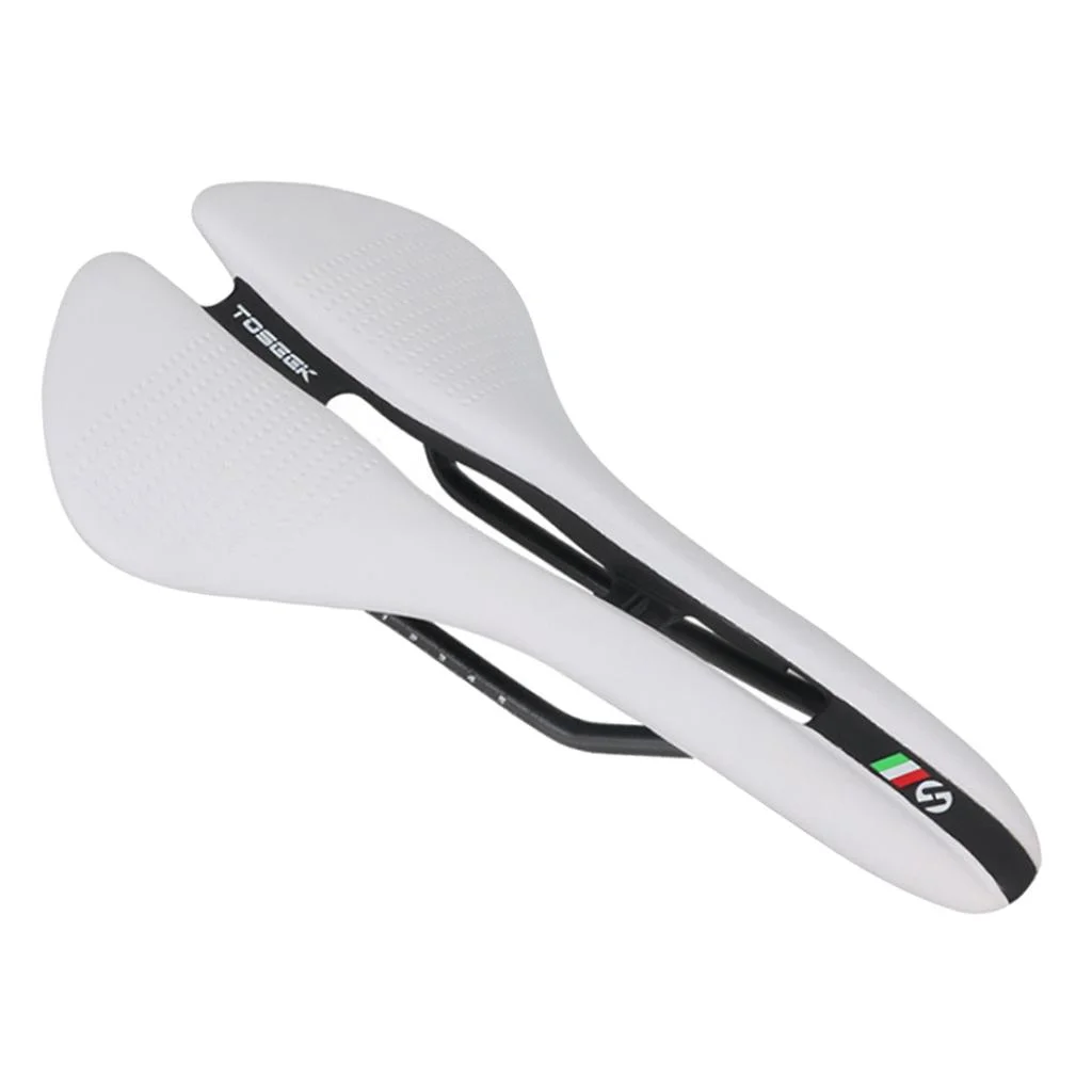 Road Bike Saddle Cycling Racing Seat Parts Women Men White