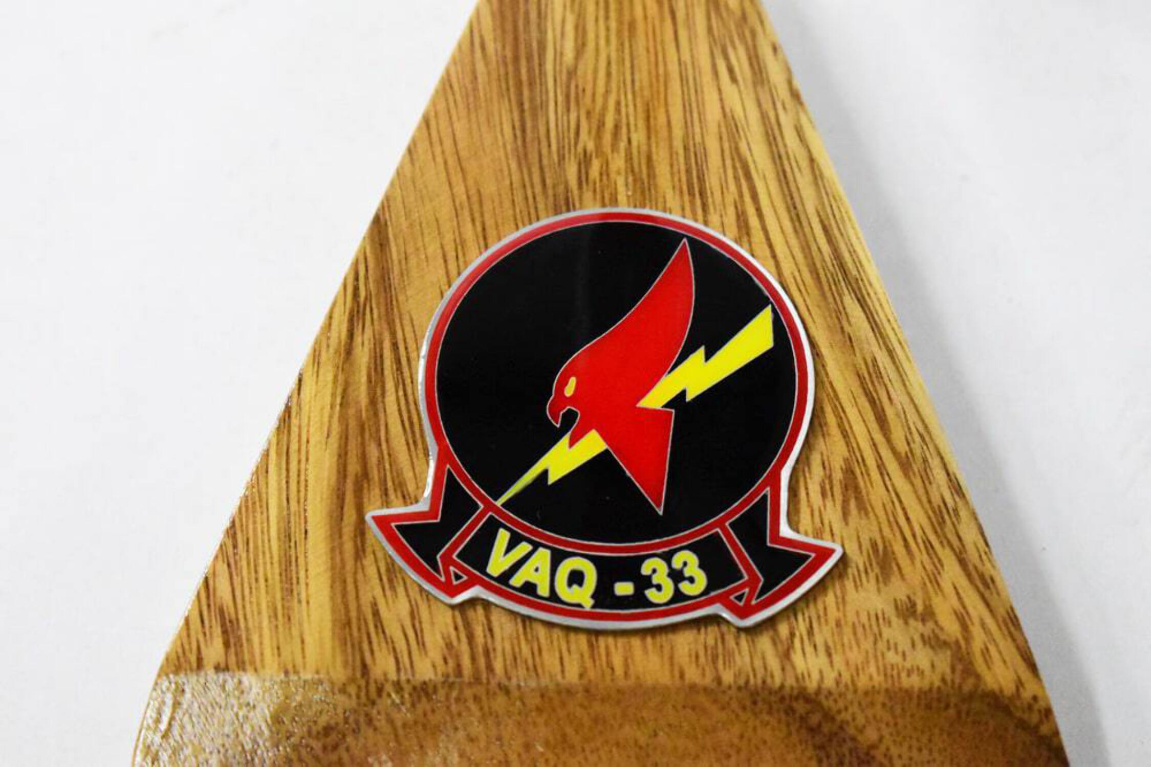 VAQ-33 Firebirds 1992 A-6A Intruder Model, 1/36th Scale, Mahogany, Navy