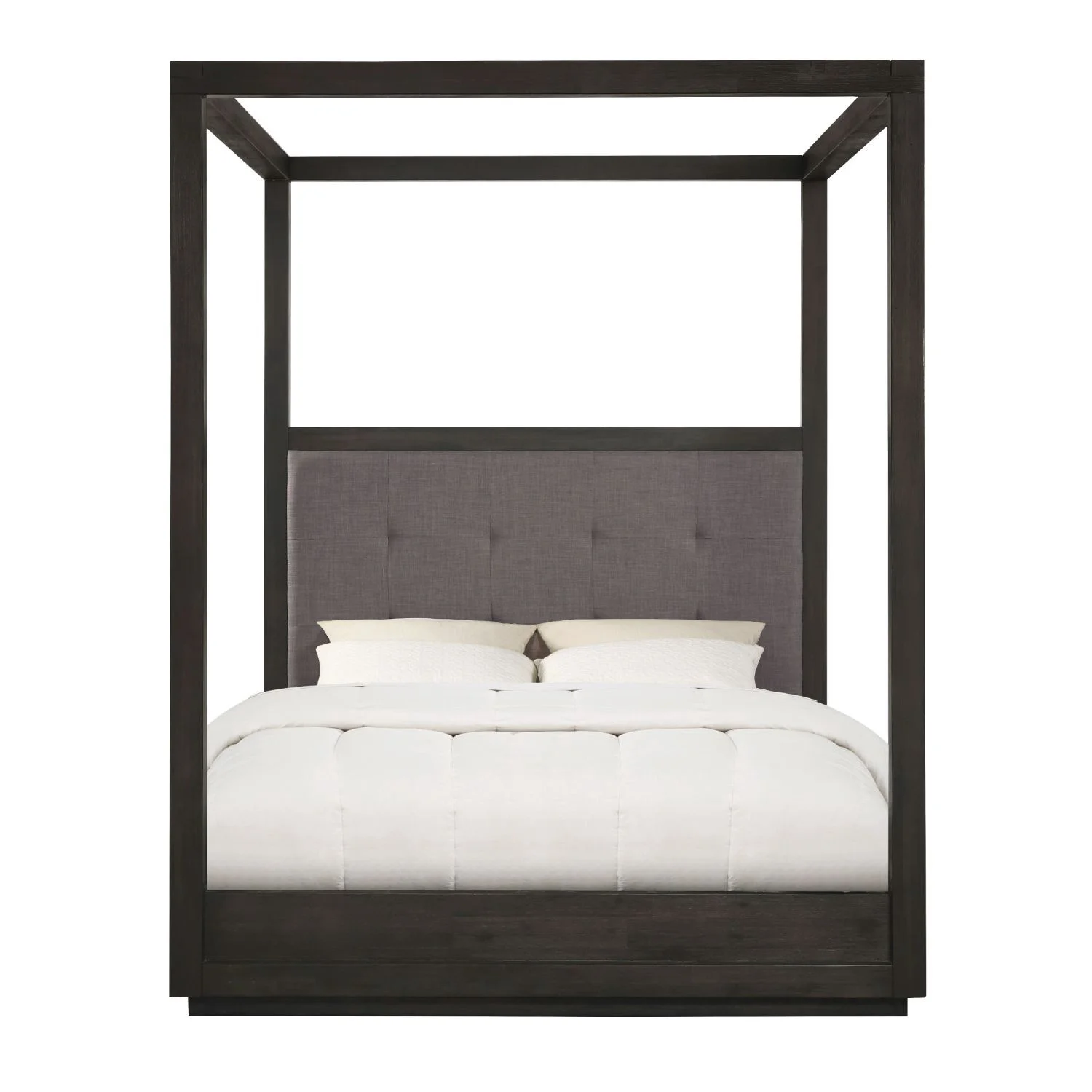 Modus Oxford 6PC King Canopy Bedroom Set in Basalt Grey