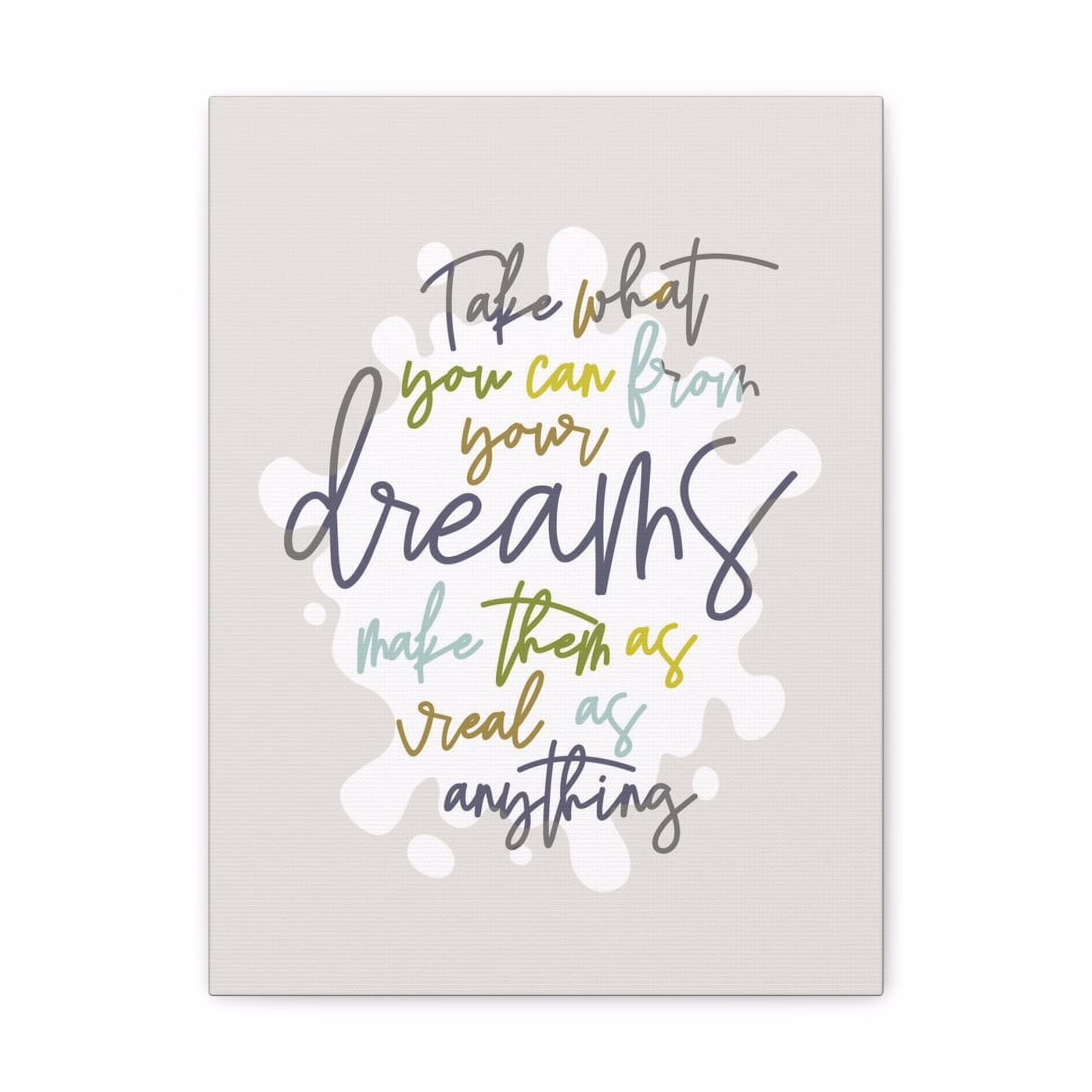 Modern canvas wrap inspired by Grey Street by Dave Matthews Band, inspirational song lyric wall art print, 12x16”