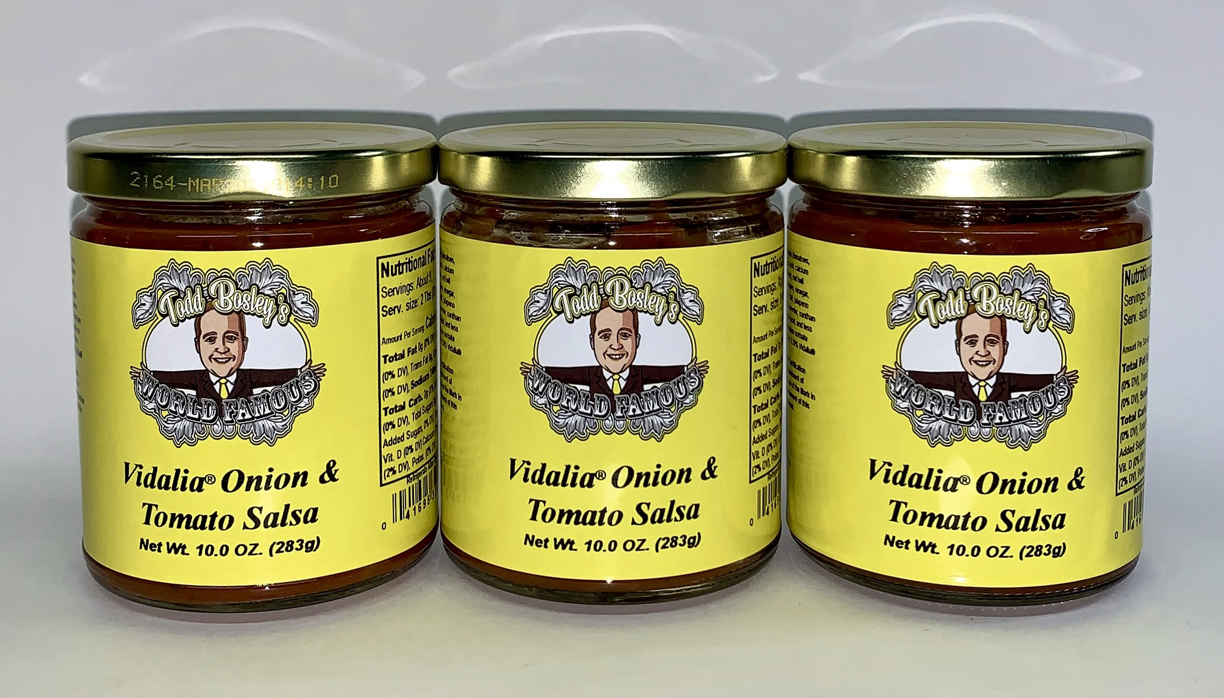 Todd Bosley's World Famous Vidalia Onion & Tomato Salsa (3 Pack)