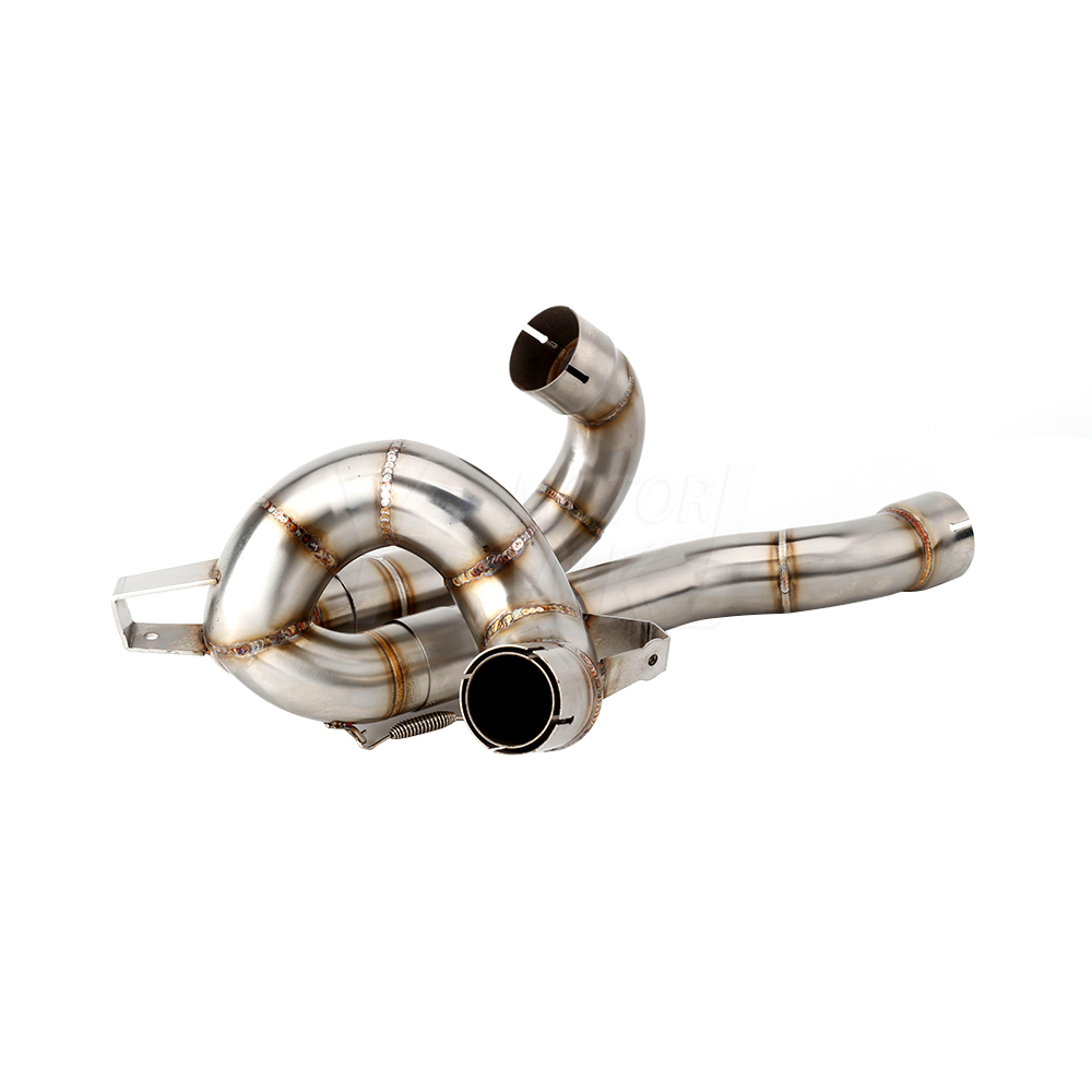 XLYWKJ For Ducati Multistrada V4 S Pikes Peak 2021-2022 Motorcycle Exhaust Pipe Muffler Middle Link Pipe, 1-Set