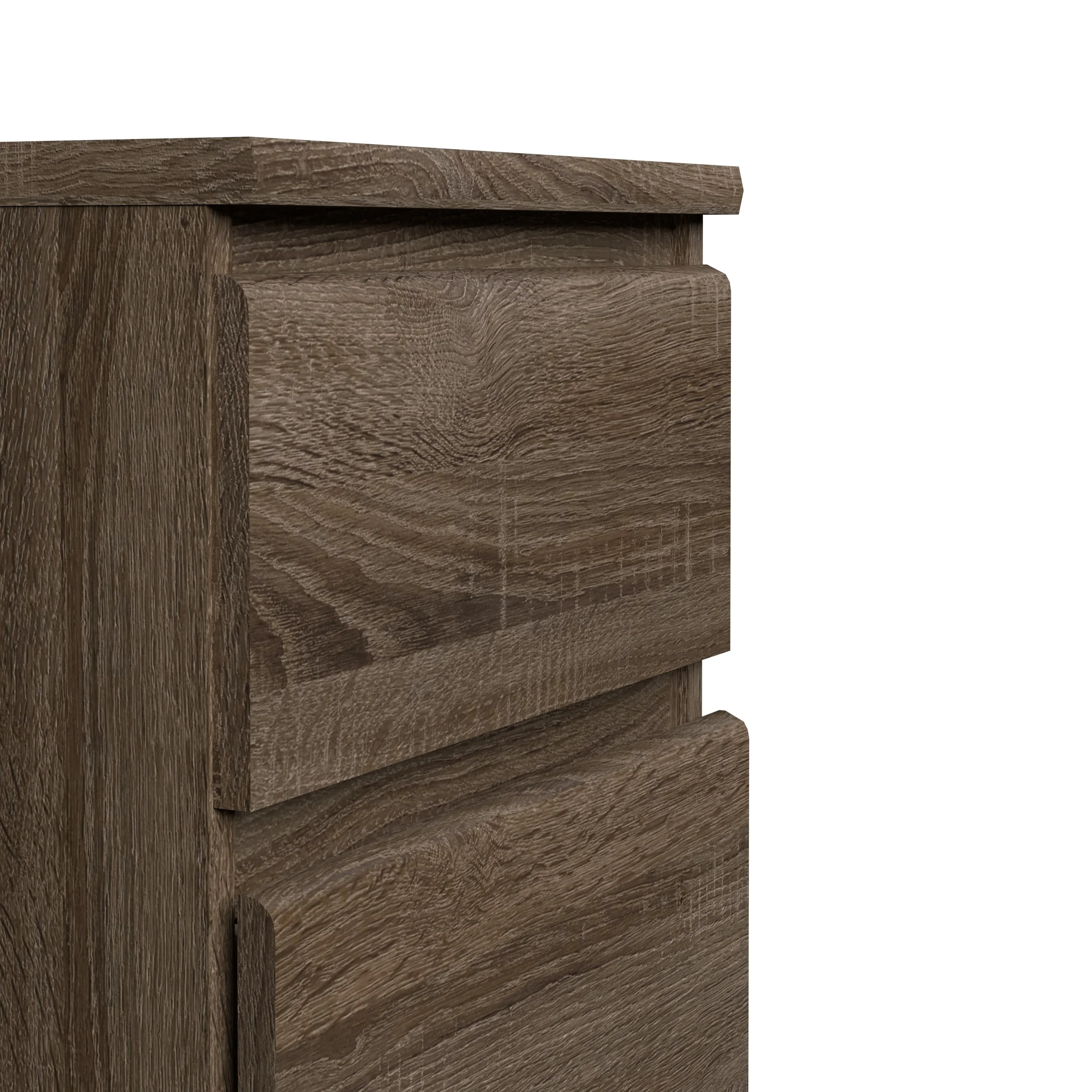 Scottsdale 2 Drawer Nightstand, Truffle Oak