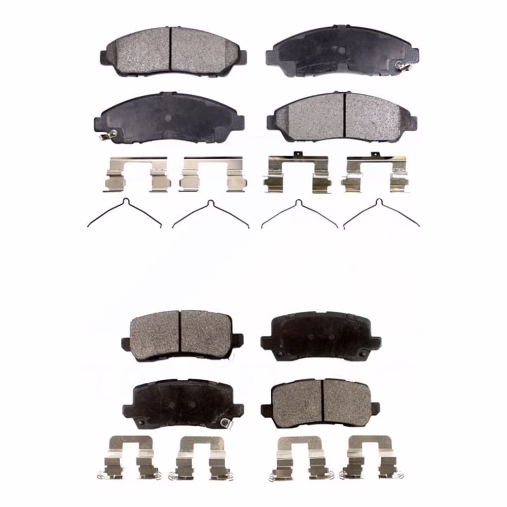 Positive Plus Front Rear Semi-Metallic Brake Pads Kit for Car 2014-2020 Acura RLX Sport Hybrid SH-AWD KPF-100151