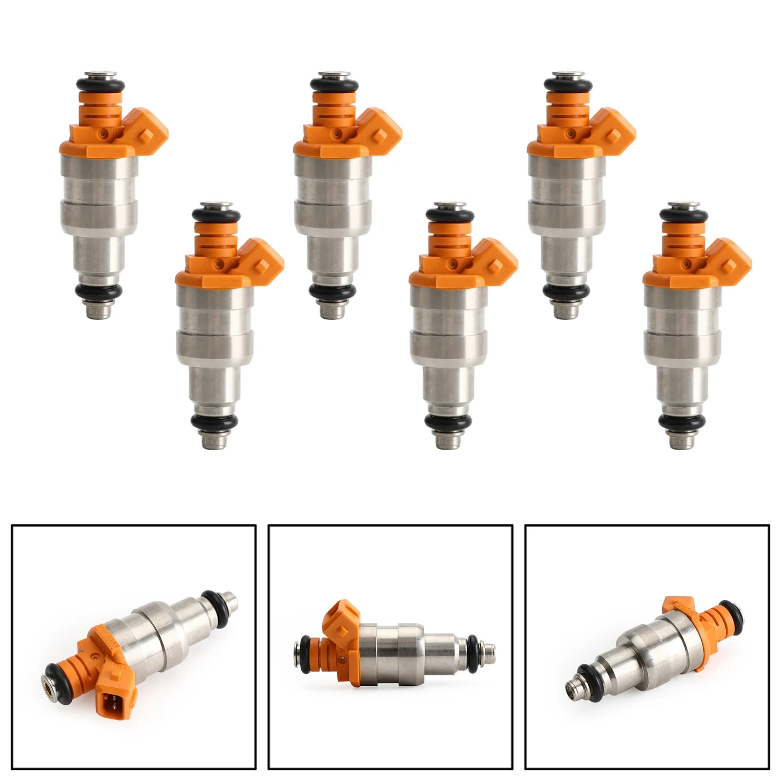 6pcs Fuel Injectors 33007127 Fit for Wrangler Cherokee YJ 1987-1998 I6 4.0L