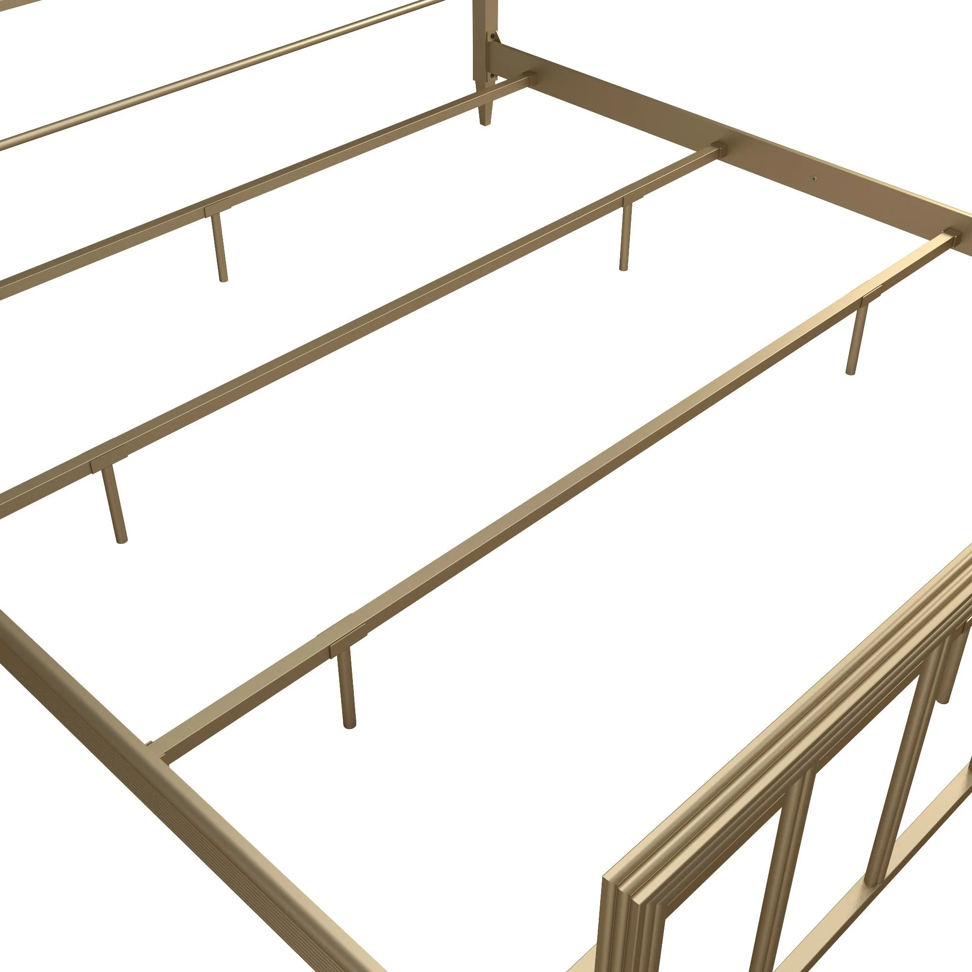 CosmoLiving by Cosmopolitan Blair Brass Metal Bed, King