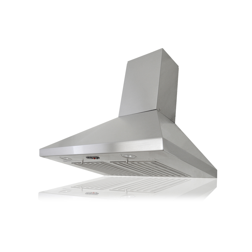 KOBE CHX8136SQB-1 Brillia 36-inch Wall Mount Range Hood, 3-Speed, 750 CFM, Fits Ceiling Height 7.5'-8.5'