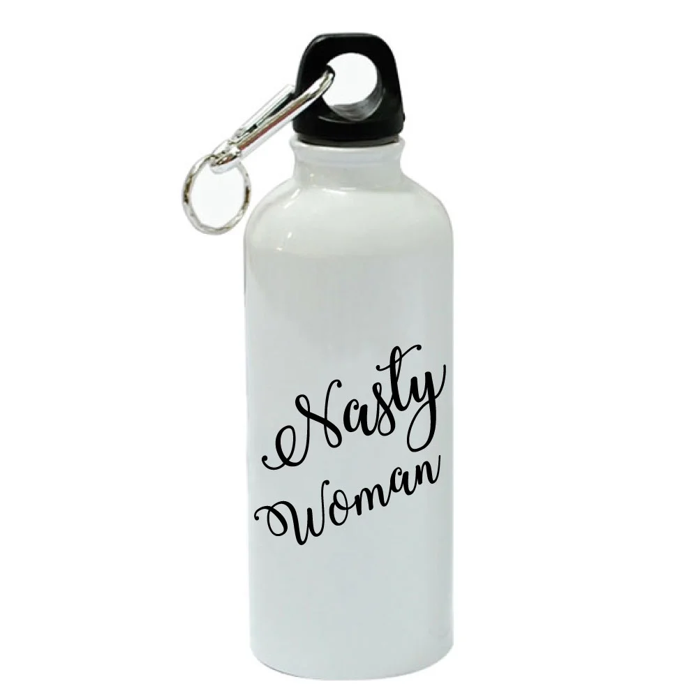 Nasty Woman White Aluminum Sports 20 oz Water Bottle